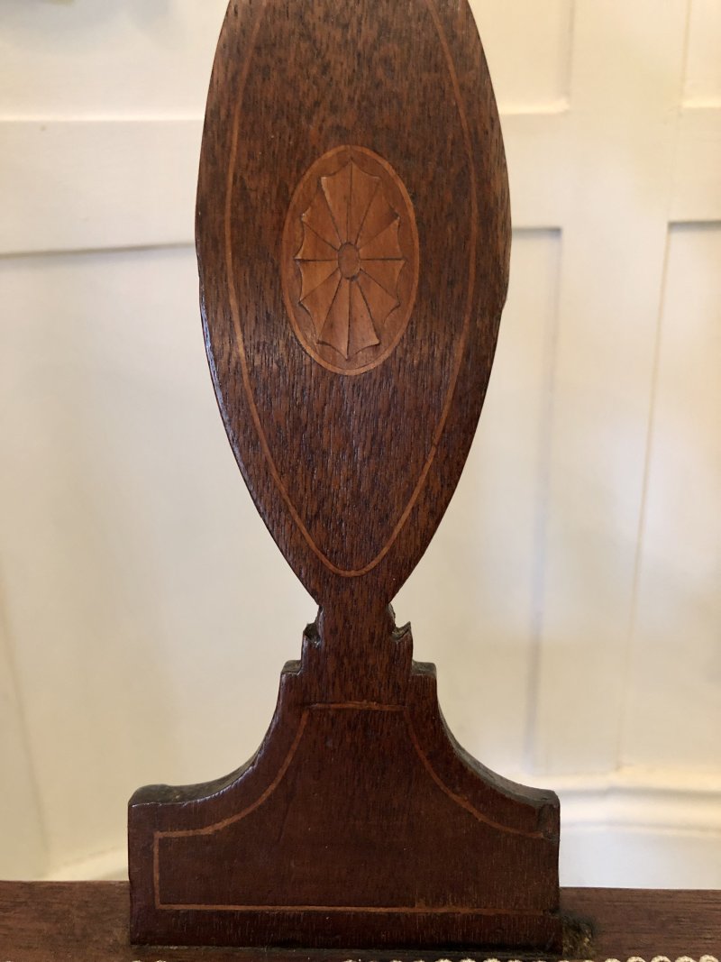 Antique Edwardian Inlaid Mahogany Corner Chair - Image 7